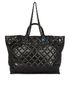 Quilted Leather Tote bag, front view